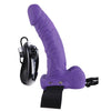 Fetish Fantasy Series 7-Inch Vibrating Hollow Strap-on With Balls