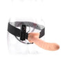 Fetish Fantasy Series 8-Inch Vibrating Hollow Strap-on - Flesh
