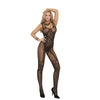 Fishnet Body Stocking - Queen Size - Black