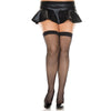 Fishnet Thigh Hi - Queen Size - Black