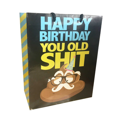 Happy Birthday You Old Shit Gift Bag 8x10
