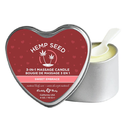 Heart Candle 3-N-1 Sweet Embrace 4 Oz