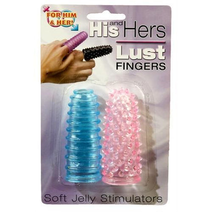 His and Hers Lust Fingers - Blue and Pink Colors May Vary