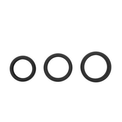 Hombre Xtra Stretch Silicone C-Bands - 3 Pack -  Charcoal