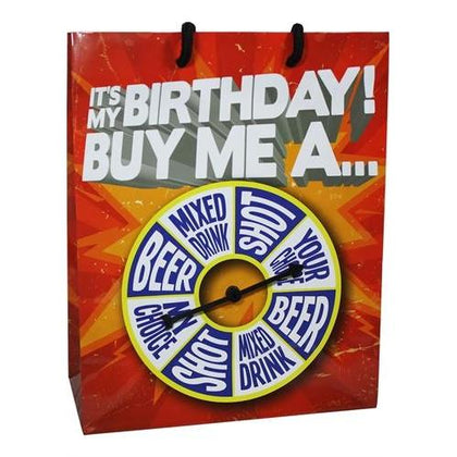 It Is My Birthday Buy Me Shot Spinner Gift Bag