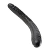 King Cock 16 Inch Thick Double  Dildo - Black