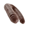 King Cock Double Trouble - Large - Brown