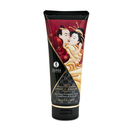 Kissable Massage Cream - Sparkling Strawberry  Wine - 7 Fl. Oz. / 200 ml