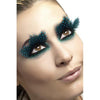Large Aqua Dots Feather Eyelashes