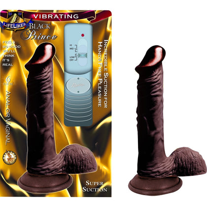 Lifelike Vibrating Black Prince 6''