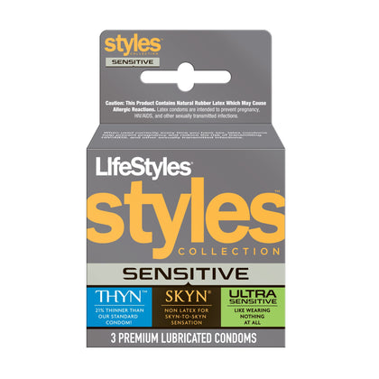 Lifestyles Styles Sensitive - 3 Pack