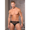 Low Cut Fishnet Briefs - Large/ Extra  Large  - Black