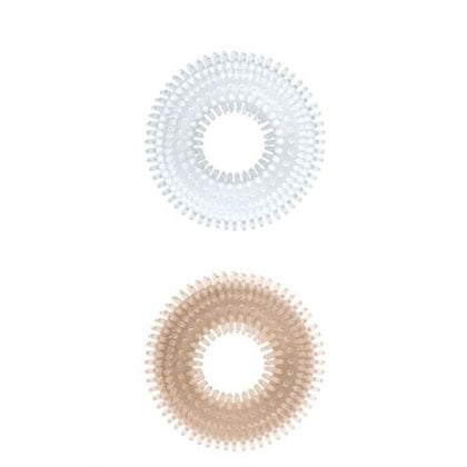 Mack Tuff Ribbed Cock Rings-Clear and Smoke