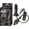 Maxx Men Vibrating Inflatable Pleaser Plug - Black