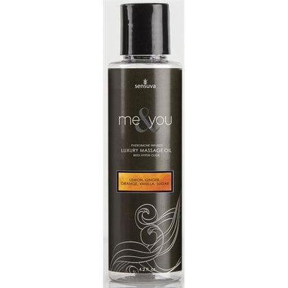 Me and You Massage Oil - Lemon Ginger Orange Vanilla Sugar - 4.2 Oz.