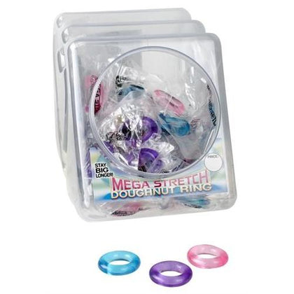 Mega Stretch Pleasure Rings Donut 72pc Bowl