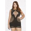 Multi Strap Bust Chemise - Queen Size - Black