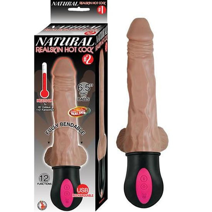 Natural Realskin Hot Cock #2 - With Balls - Brown