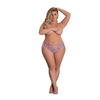 Painted Petals Crotchless Panty - Multi - Queen Size