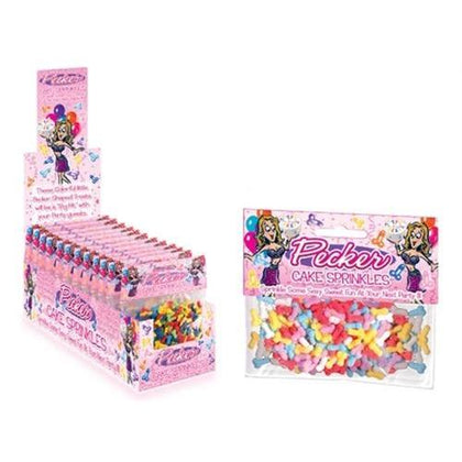 Pecker Cake Sprinkles - 16 Piece Display