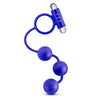 Performance - Penetrator - Anal Beads W/vibrating Cockring - Indigo