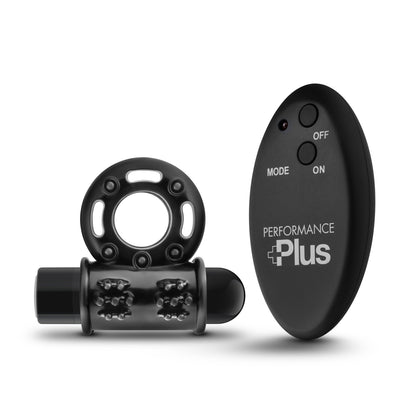 Performance Plus - Thunder - Wireless Remote  Rechargeable Vibrating Cock Ring - Black