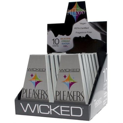 Pleasers - 12 Piece Display - Each Containing 10 Lubricant Packettes