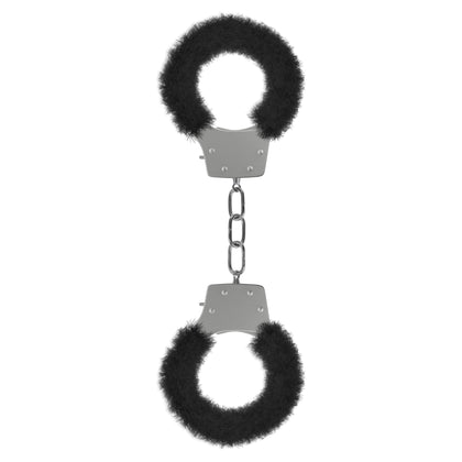 Pleasure Furry Handcuffs - Black