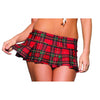 Red Pleated School Girl Skirt - Small/ Medium