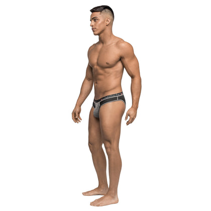 Reversible - Bikini - Large - Gray/ Black