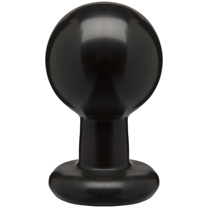 Round Butt Plug - Large - Black