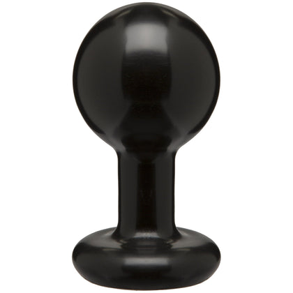 Round Butt Plug - Medium - Black