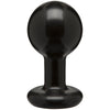 Round Butt Plug - Medium - Black