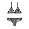 Savage Af Bralette and Cheeky Panty - Forest Camo - M/l