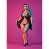 Sexy Time Fly Away Baby Doll and G-String Set - Black - 1x-3x