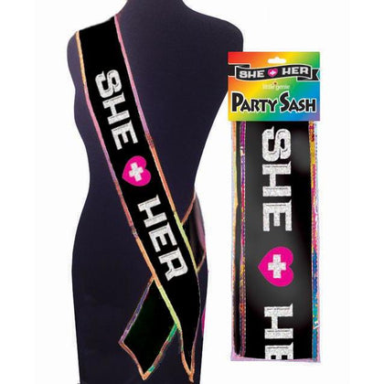 She Plus Her Sash
