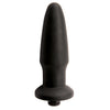 Silicone Vibrating Butt Plug - Small - Black