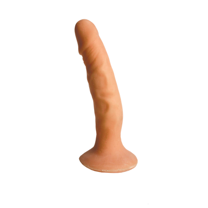 Skinsations Latin Lover Series Playful Partner Strap-on 8 Inches - Brown