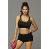 Strike Make It Happen Sports Bra With Netting Inserts  - Large - Black