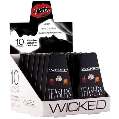 Teasers - 12 Piece Display - Each Containing 10 Lubricant Packettes