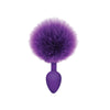 The 9's Cottontails Silicone Bunny Tail Butt Plug  - Purple