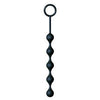 The 9's S-Drops Silicone Anal Beads - Black