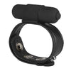The Macho Collection Snap-on Vibro Cock and Ball Strap - Black