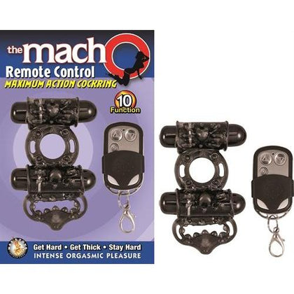 The Macho Remote Control - Cock Ring - Black