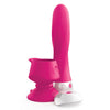 Threesome Wall Banger Deluxe Silicone Vibrator - Pink