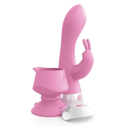 Threesome Wall Banger Rabbit Silicone Banger - Pink