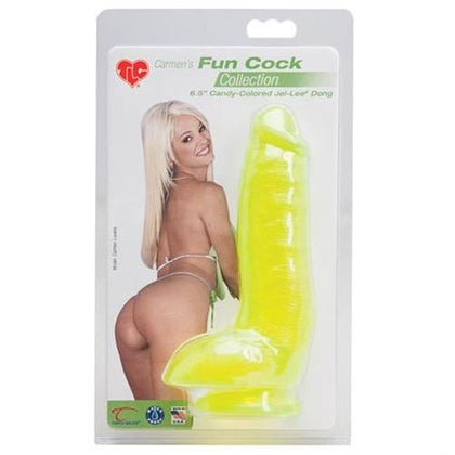 Tlc Carmens Fun Cock 6.5 Inch Jellee - Yellow
