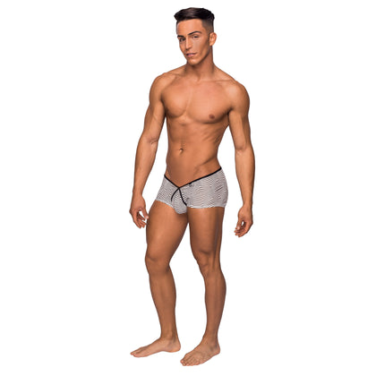 Tranquil Abyss - Micro Mini Short - Medium White/ Black