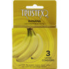 Trustex Flavored Lubricated Condoms - 3 Pack - Banana
