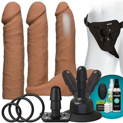 Vac-U-Lock - Vibrating Dual Density Ultraskyn Set With Wireless Remote